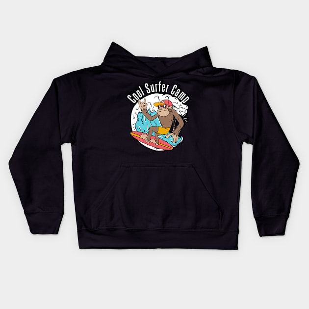 The surfer cool Kids Hoodie by jeffartph